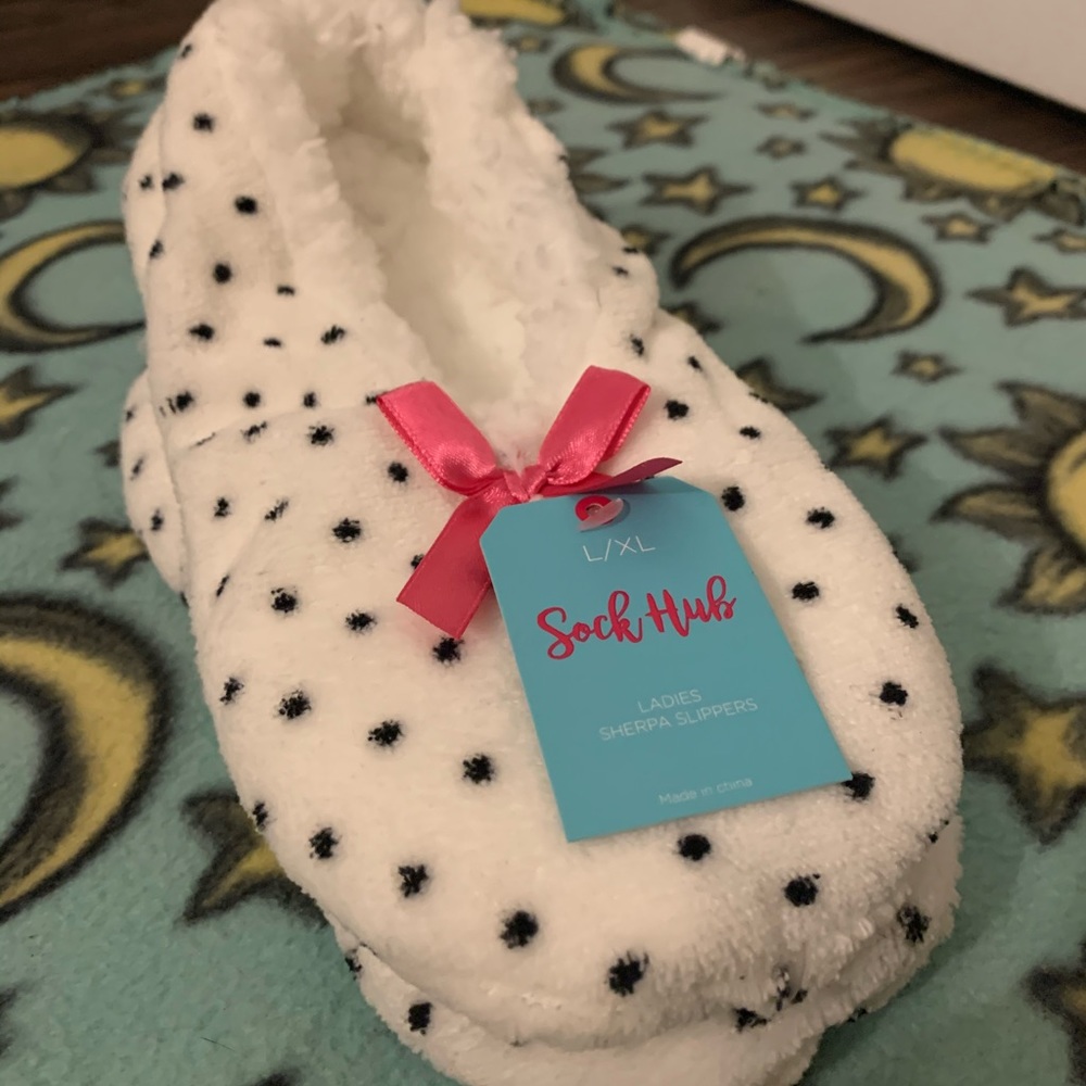 Slippers Polkadot Lounge Night Slip On Ladies